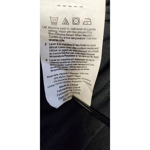 IMNYC ISAAC MIZRAHI Cutout/Cold Shoulder Bodycon Knee Length Dress Black Size M - Picture 6 of 7